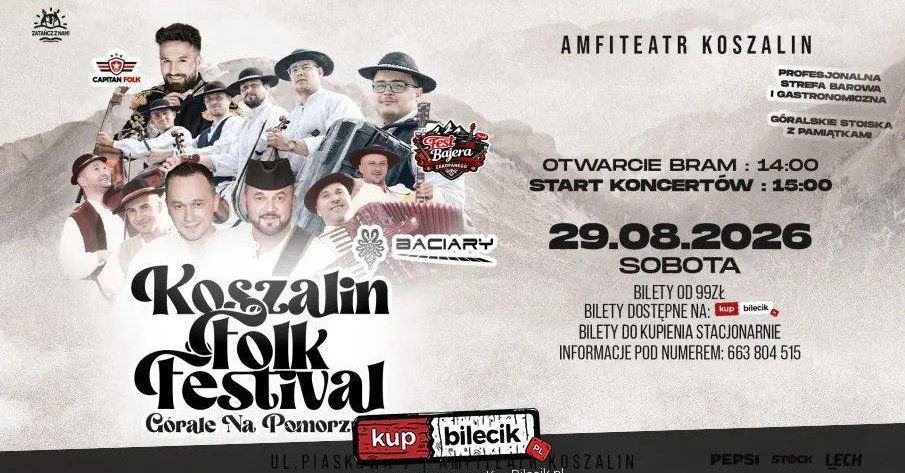 zdjęcie: Koszalin Folk Festival / kupbilecik24.pl / Koszalin Folk Festival
