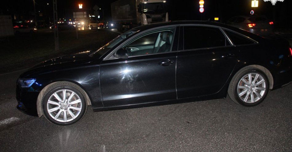 zdjęcie: Rowerzysta ranny po zderzeniu z audi w Świerklańcu / fot. KPP w Tarnowskich Górach