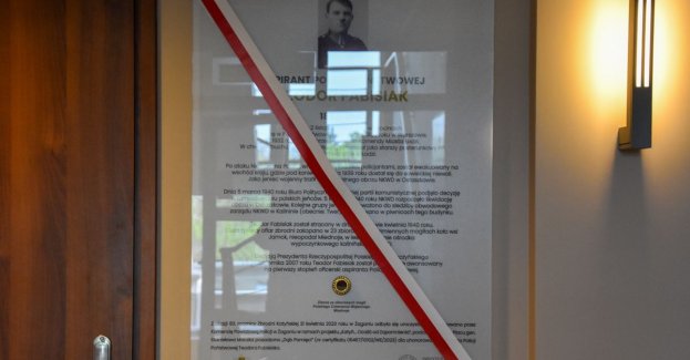 Tablica Pamiątkowa dla uhonorowania aspiranta Policji Państwowej Teodora Fabisiaka