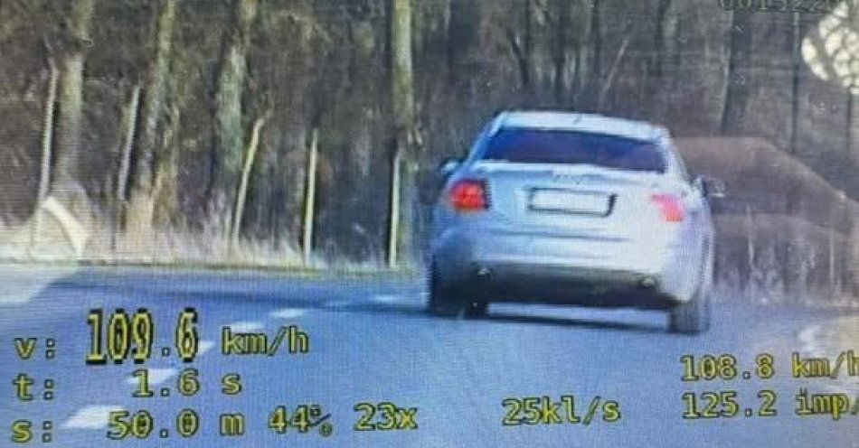zdjęcie: Stracił prawo jazdy za 109 km/h w terenie zabudowanym / fot. KPP w Stargardzie