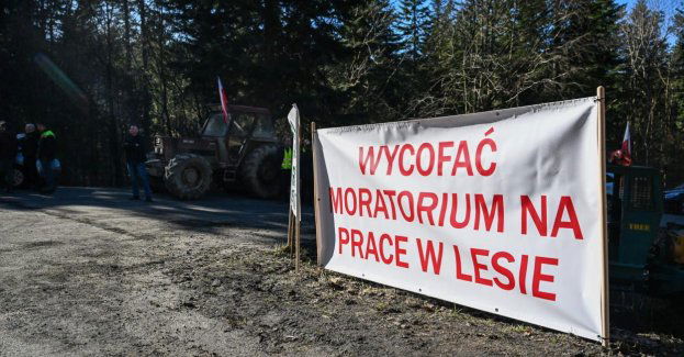 W Bieszczadach rozpoczął się protest pracowników Zakładów Usług Leśnych (wideo)