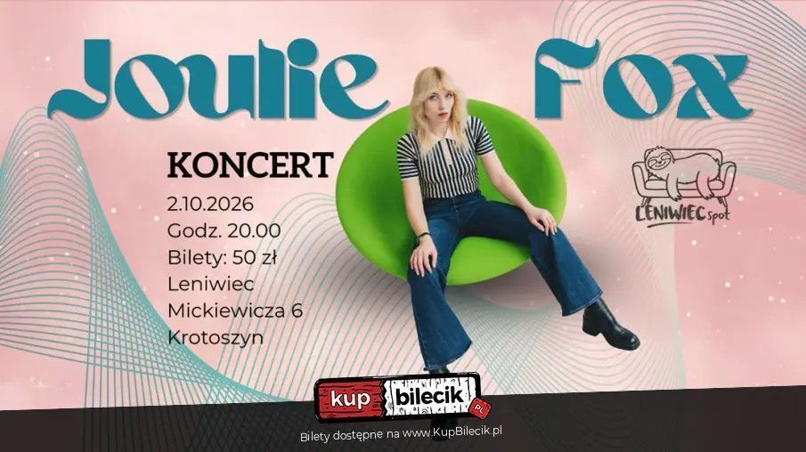 zdjęcie: Koncert Joulie Fox w Leniwcu / kupbilecik24.pl / Koncert Joulie Fox w Leniwcu