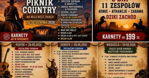 III PIKNIK COUNTRY NA WILD WEST RANCH - 28-30 sierpnia 2026 Wild West Ranch!