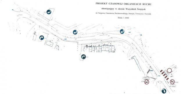 Projekt organizacji ruchu w Ełku na Wszystkich Świętych