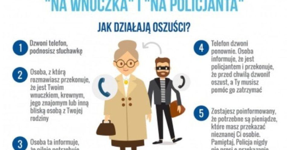 zdjęcie: Oszustwa na wnuczka i policjanta. Policja apeluje / fot. KPP w Szydłowcu