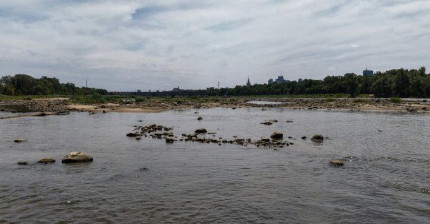 Poziom wody w rzekach coraz niższy; w Wiśle miejscami jedynie 13 cm
