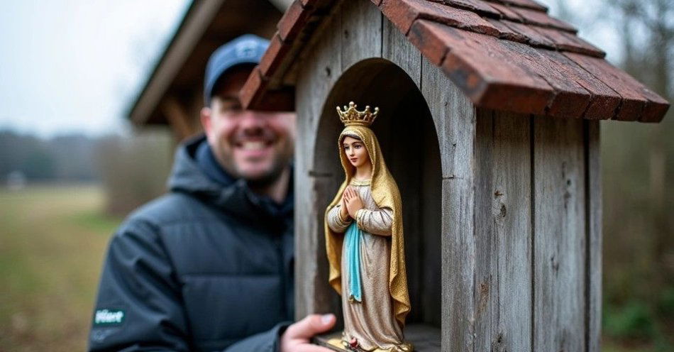 zdjęcie: Figurka Matki Boskiej Ciesznowskiej odzyskana w Głogówku / TM/ przykładowa ilustracja