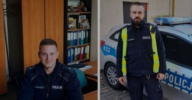 Policyjny pilotaż dziecka do szpitala.
