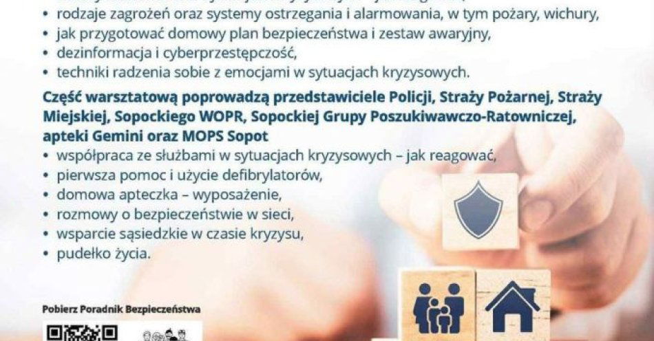 zdjęcie: Bezpłatne szkolenia bezpieczeństwa dla mieszkańców Sopotu / fot. KMP w Sopocie