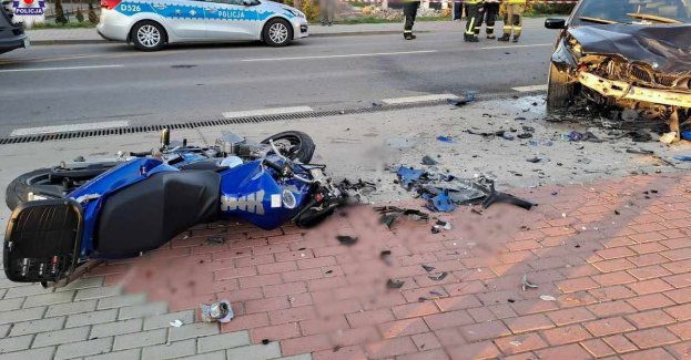 Śmiertelny wypadek motocyklisty