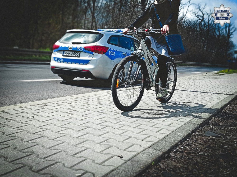 zdjęcie: Pijany rowerzysta zatrzymany dwukrotnie w ciągu trzech godzin / fot. KMP w Zabrzu
