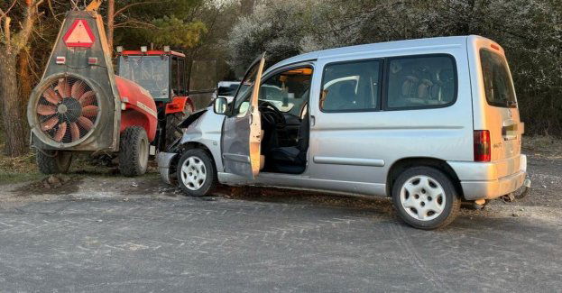 Nietrzeźwy traktorzysta doprowadził do kolizji drogowej