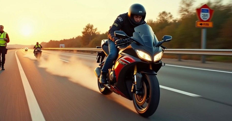 zdjęcie: Motocyklista pędził 251 km/h bez uprawnień / TM/ przykładowa ilustracja
