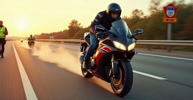 Motocyklista pędził 251 km/h bez uprawnień