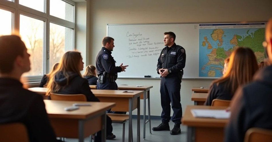zdjęcie: Maturzyści z Lubnia poznali tajniki służby w Policji / TM/ przykładowa ilustracja