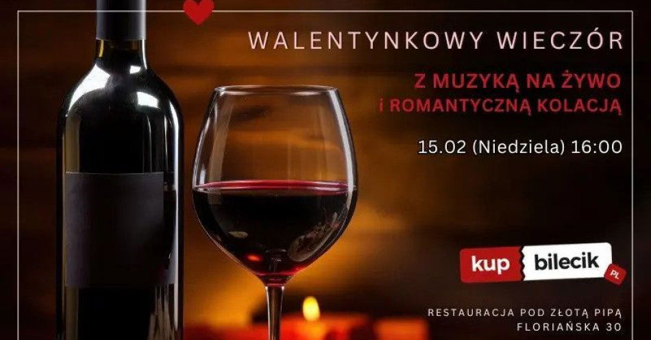 zdjęcie: Walentynki - Romantyczna kolacja we dwoje / kupbilecik24.pl / Walentynki - Romantyczna kolacja we dwoje