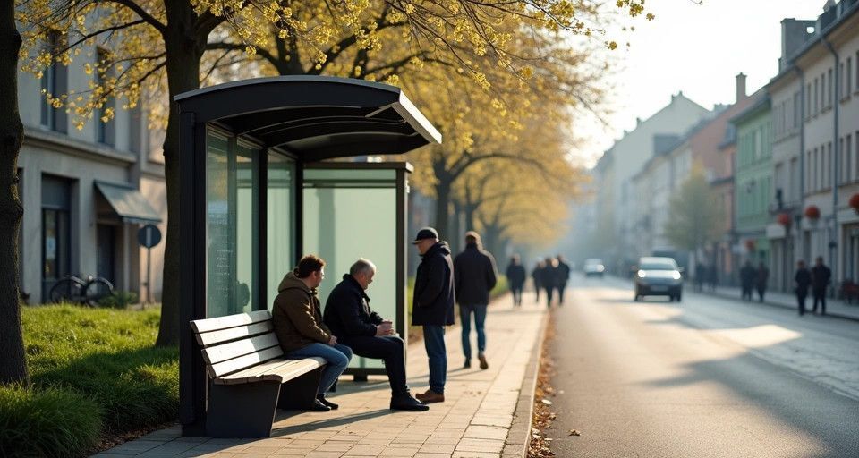 zdjęcie: Słubice: konsultacje w sprawie autobusu 983. Mieszkańcy mają głos / Przystanek autobusowy w centrum miasta /TMAI