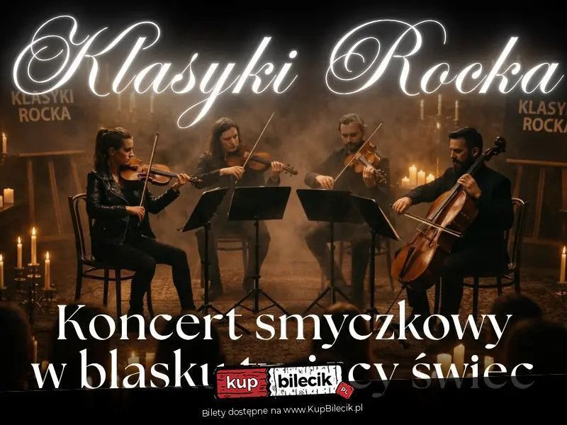 zdjęcie: Koncert przy świecach - Klasyki Rocka / kupbilecik24.pl / Koncert przy świecach - Klasyki Rocka