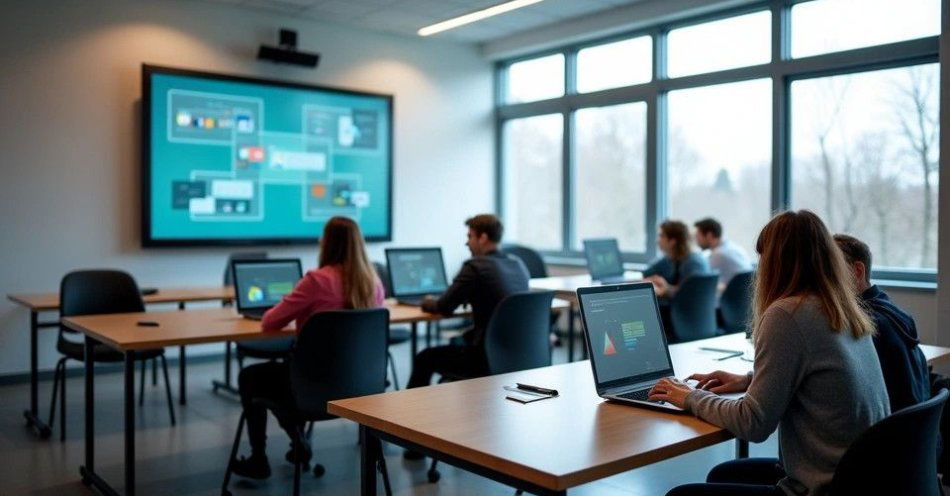 zdjęcie: Piekary Śląskie zyskują nowoczesne laboratoria AI i STEM w szkołach / pracownia komputerowa w nowoczesnej szkole /TMAI