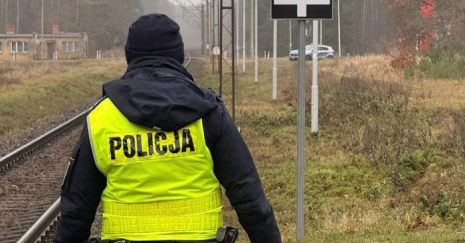 zdjęcie: Wzmożone patrole na torach w Świdwinie w ramach operacji TOR / fot. KPP w Świdwinie