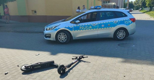 Wypadek 16-latka na hulajnodze