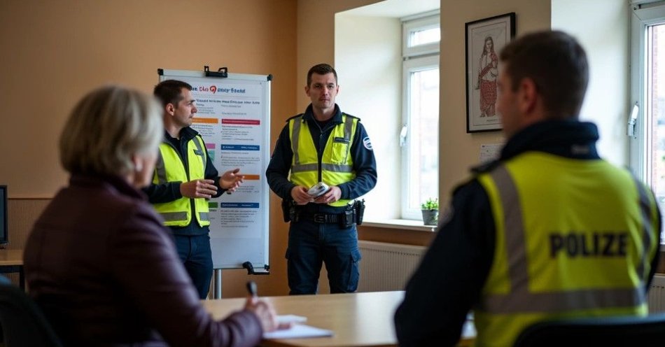 zdjęcie: Policjantki uczą seniorów bezpieczeństwa i noszenia odblasków / TM/ przykładowa ilustracja