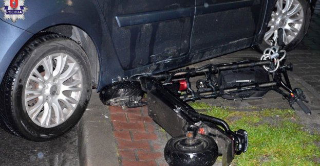 Zderzenie kierującego hulajnogą z Citroenem