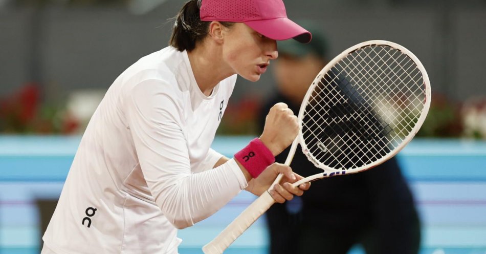 zdjęcie: Turniej WTA w Madrycie - Iga Świątek awansowała do czwartej rundy / fot. PAP