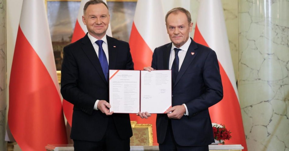 zdjęcie: Prezydent Andrzej Duda powołał Donalda Tuska na premiera, a także ministrów jego rządu / fot. PAP