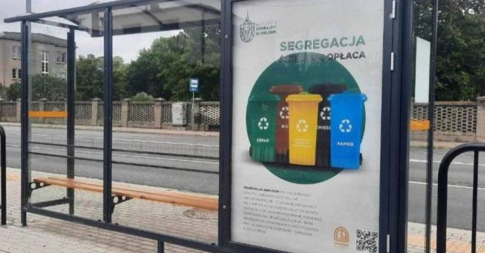 zdjęcie: O recyklingu na przystankach / fot. UM Grudziądz