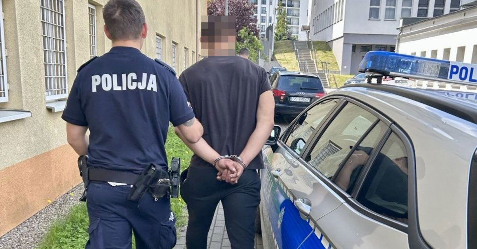 zdjęcie: Dwa zakazy i amfetamina w organizmie. Policjanci zatrzymali 25-letniego sprawcę kolizji. / fot. KMP w Słupsku
