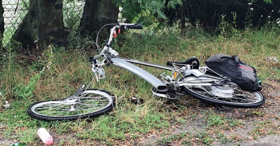 zdjęcie: Wypadek z udziałem rowerzysty / fot. KMP Chełm