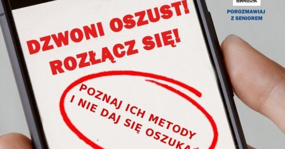 zdjęcie: Dzwoni oszust. Rozłącz się! / fot. KPP w Nowym Mieście Lubawskim