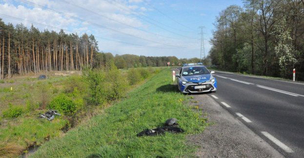 28-letni motocyklista wypadł z drogi. Apelujemy o bezpieczną jazdę!