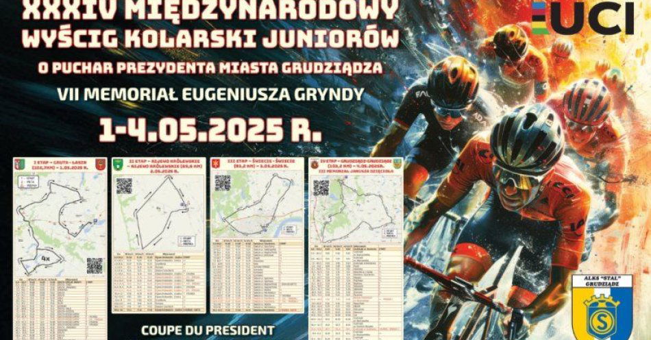 zdjęcie: XXXIV Międzynarodowy Wyścig Kolarski Juniorów o Puchar Prezydenta Grudziądza / fot. UM Grudziądz