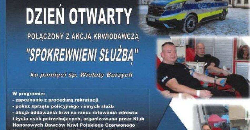 zdjęcie: Dzień Otwarty i akcja krwiodawcza w Żninie / fot. KPP w Żninie