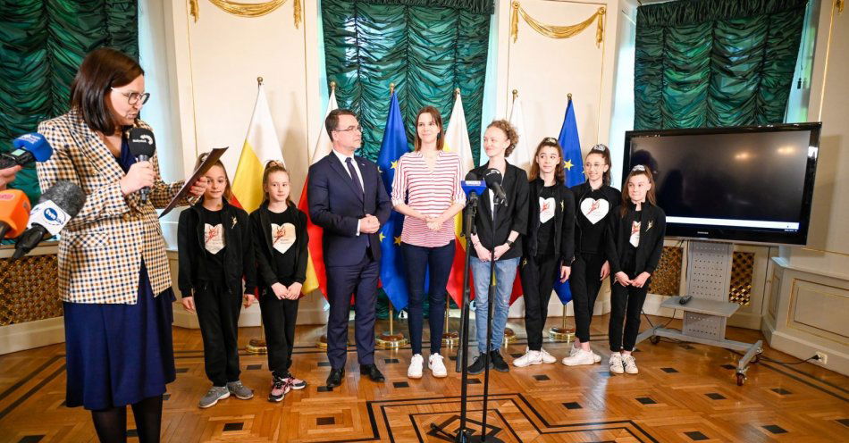zdjęcie: Medalistka olimpijska z Białorusi w Białymstoku / fot. nadesłane