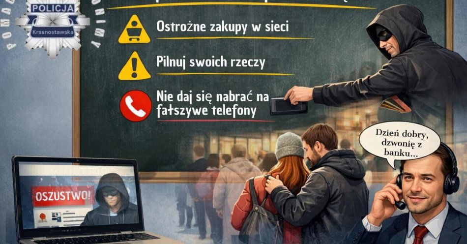 zdjęcie: Uwaga na oszustów przed świętami sprawdź jak się chronić / fot. KPP Krasnystaw