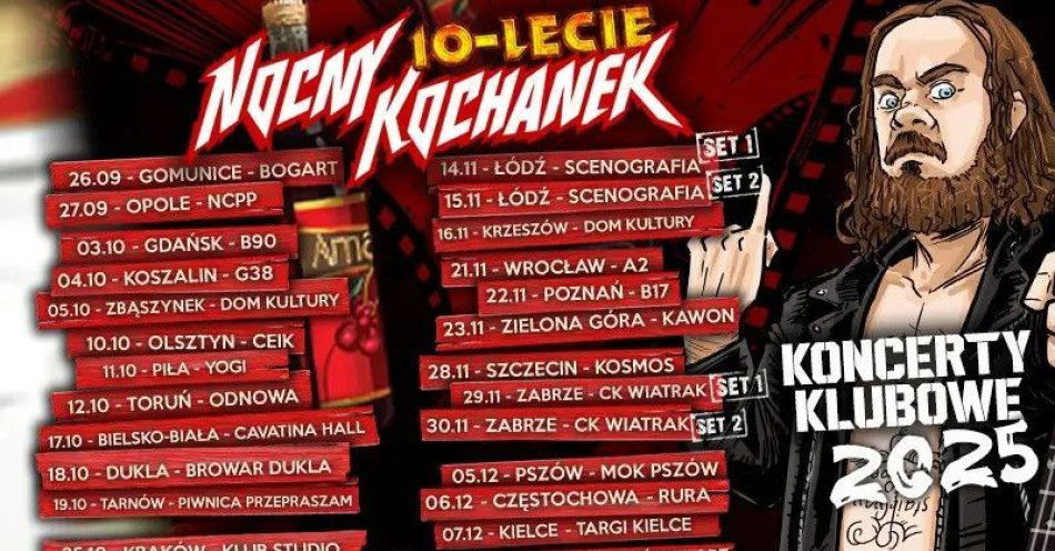 zdjęcie: 10-lecie Nocny Kochanek - KARNET / kupbilecik24.pl / 10-lecie | Nocny Kochanek - KARNET