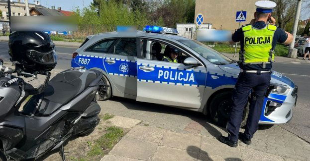 Policjanci zabezpieczyli motocykl nietrzeźwemu sprawcy kolizji