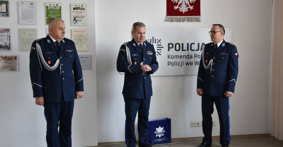 zdjęcie: Nowy komendant powiatowy policji we Włodawie / fot. KPP Włodawa