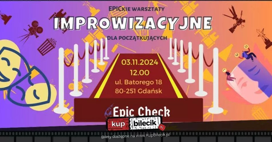 zdjęcie: EPICkie Warsztaty Improwizacji dla Początkujących: Wybuchnij śmiechem! / kupbilecik24.pl / EPICkie Warsztaty Improwizacji dla Początkujących: Wybuchnij śmiechem!