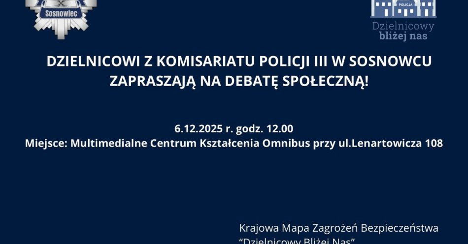 zdjęcie: Debata o cyberzagrożeniach i bezpieczeństwie w Sosnowcu / fot. KMP w Sosnowcu