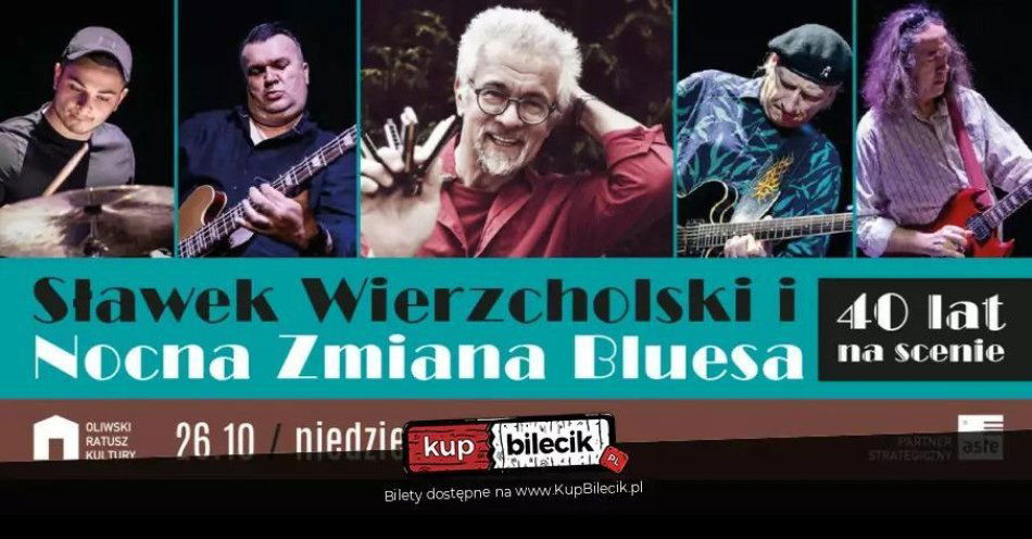 zdjęcie: Sławek Wierzcholski i Nocna Zmiana Bluesa - 40 lat na scenie / kupbilecik24.pl / Sławek Wierzcholski i Nocna Zmiana Bluesa - 40 lat na scenie