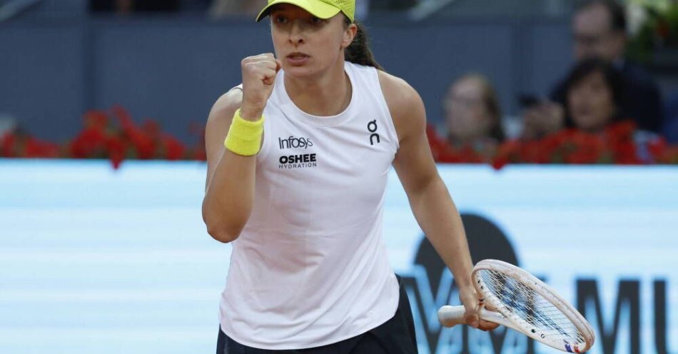 zdjęcie: Turniej WTA w Madrycie - Świątek awansowała do półfinału / fot. PAP