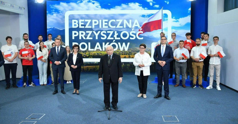 zdjęcie: Nasze hasło wyborcze to - Bezpieczna Przyszłość Polaków / fot. PAP