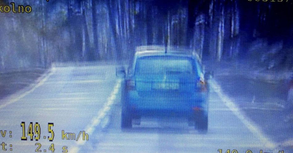 zdjęcie: Kierowca stracił prawo jazdy za jazdę 149 km/h poza miastem / fot. KPP Kolno