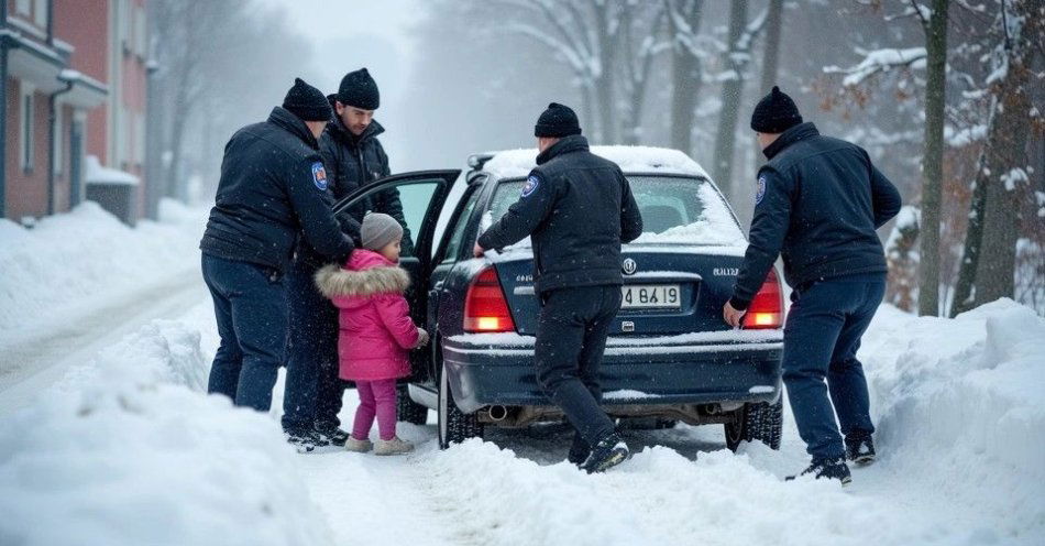 zdjęcie: Policjanci pomogli kobiecie z dwójką dzieci uwięzionej w zasypie / TM/ przykładowa ilustracja