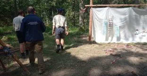 Policjanci skontrolowali obóz harcerski w Mojeszu