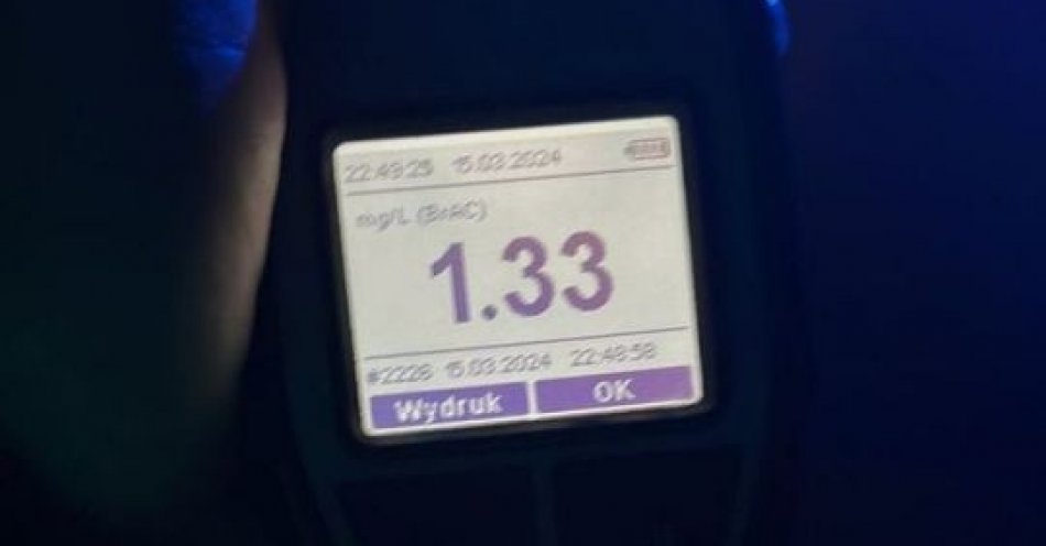 zdjęcie: Pijany 67-latek spowodował kolizję / fot. KPP w Kwidzynie